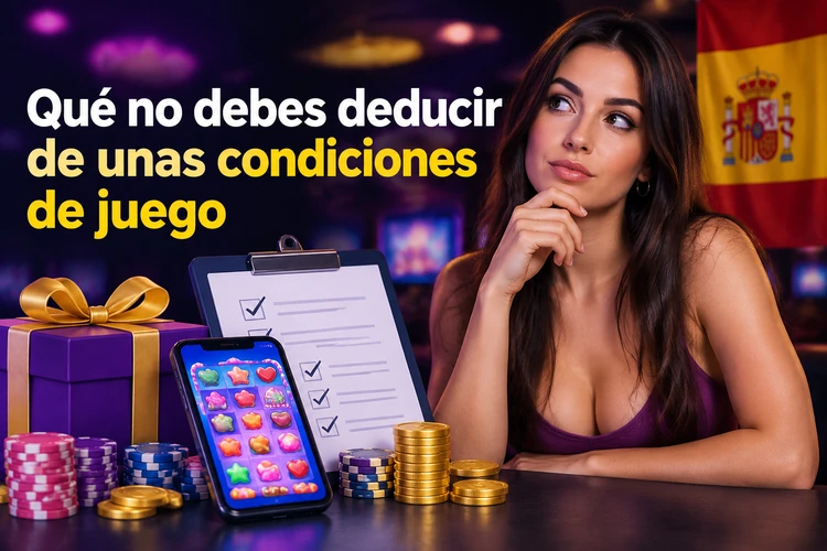 Qué no debes deducir de unas condiciones de juego